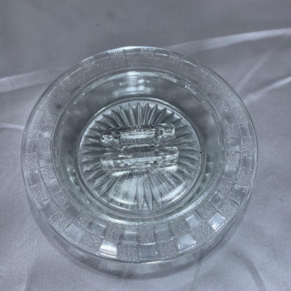 1980s H.A. Checkered Match Holder Ashtray